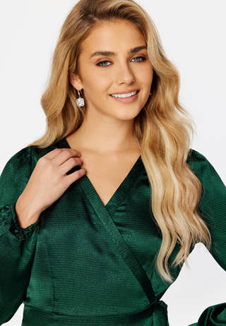 Sabi LS Wrap Dress