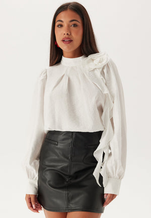 Vmbailey Ls Frill Top Wvn