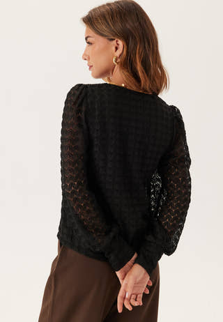 Vmbecca Ls V-neck Lace Top
