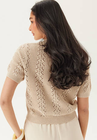 Vmdaria Ss Poloneck Cardigan