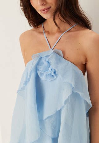 Vmdelilah Sl Halter Ruffle Dress