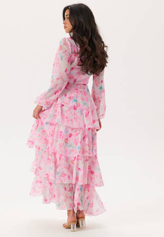 Vmfelicia Ls Ruffle Maxi Dress