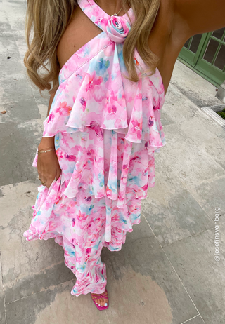 Vmfelicia Sl Ruffle Maxi Dress