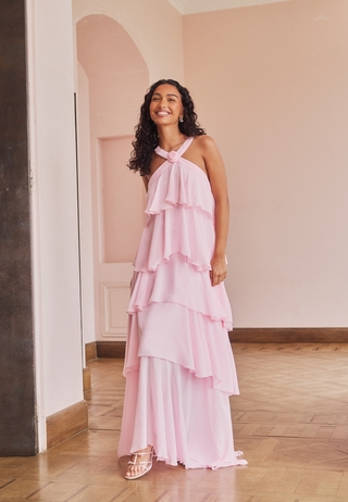Vmfelicia Sl Ruffle Maxi Dress