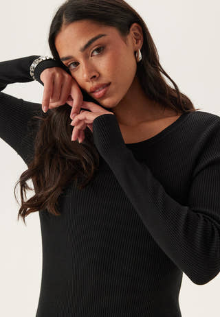 Vmgizelle Ls O-neck Blk Dress