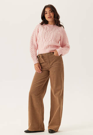 Vmjada Ls O-neck Cable Pullover