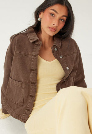Vmjamie Ls Denim Shacket Mix N
