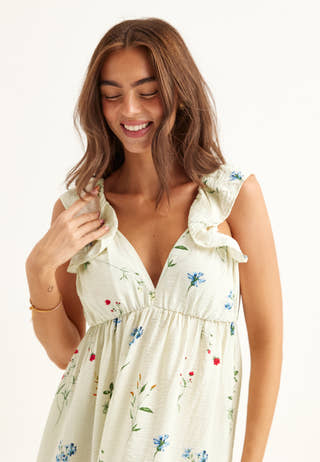 Vmjosie Sl Ankle Frill Dress