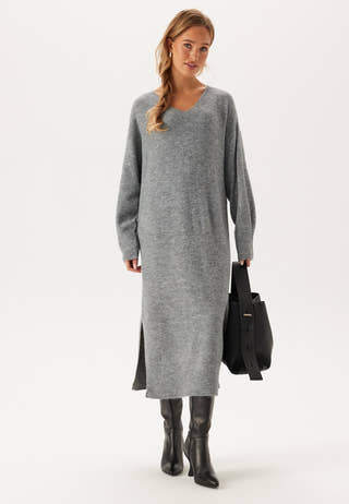 Vmjupiter Ls V-neck Calf Dress