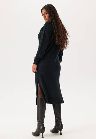 Vmlefile Ls Boatneck Calf Dress