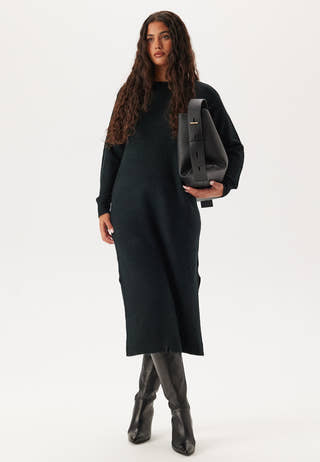 Vmlefile Ls Boatneck Calf Dress