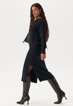 Vmlefile Ls Boatneck Calf Dress