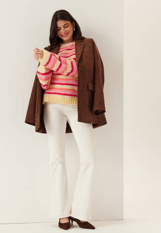 Vmmaybe Stripe Ls O-neck Pullover
