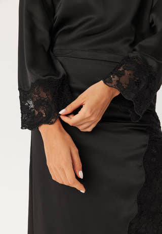Vmmerle Lace Ls Boat Neck Top