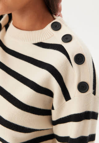 Vmsaba Ls O-neck Button Pullov