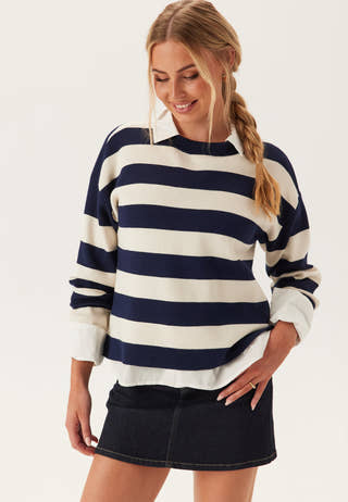 Vmsilje Ls O-neck Boxy Pullove