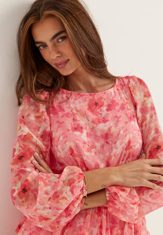 Vmsmilla Ls Short Layer Dress