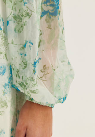 Vmsmilla Ls V-neck Calf Dress