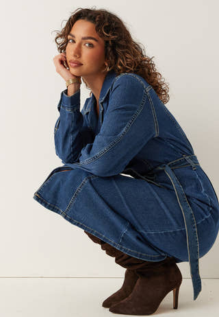 Vmtelly Ls 7/8 DNM DRESS
