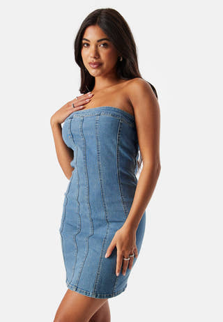 Vmzoie Sl Short Denim Dress