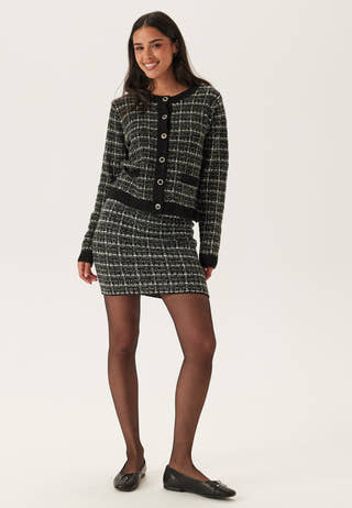 Audrey Check Knit Skirt