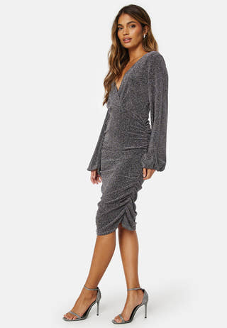 Vicaro LS V-Neck Midi Dress