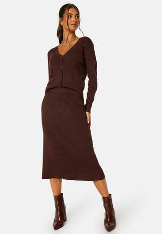 Vicomfy A-Line Knit Skirt