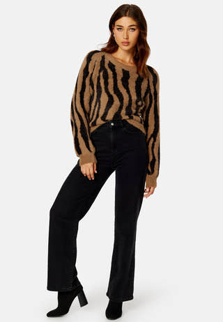 Hello L/S Jaquard Knit Top