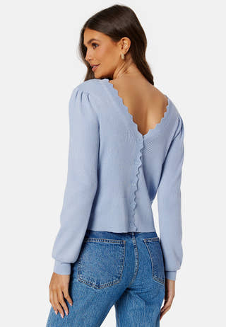 Lalana Rev L/S Knit Cardigan