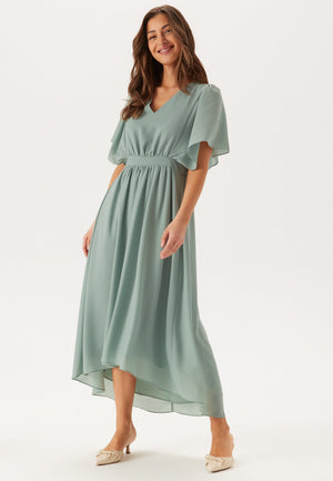 Mirage 2/4 V-Neck Ankle Dress