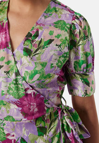 Naria S/S Wrap Midi Dress