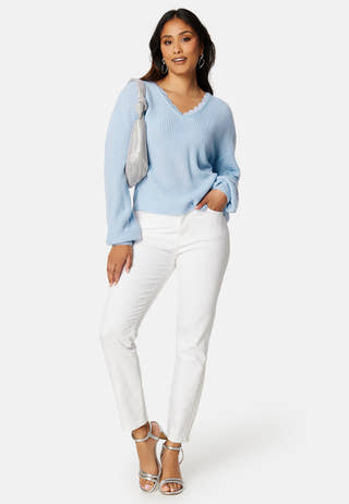 Oa Rev V-Neck Lace Knit