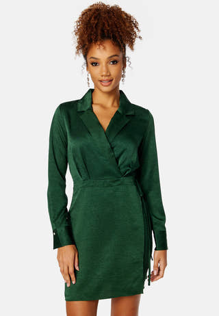 Regitse L/S Short Wrap Dress