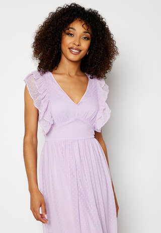 Renata V-neck S/L Ankle Dress