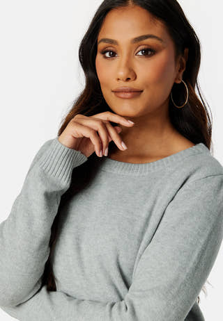 Viril O-neck L/S Knit Top