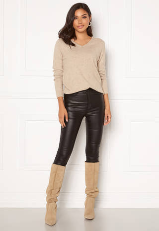 Ril L/S V-neck Knit Top