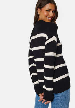 Viril Mockneck L/S Knit Rib Top