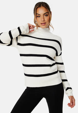 Viril Mockneck L/S Knit Rib Top