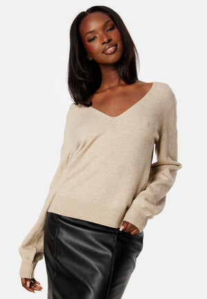 Ril Rev V-Neck L/S Top