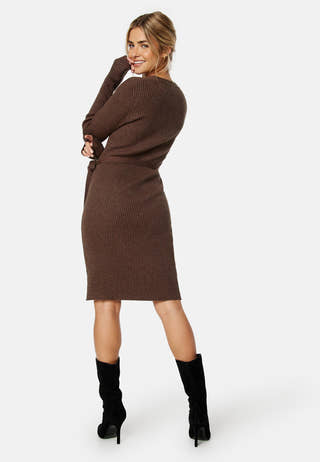 Ril Wrap L/S Knit Dress