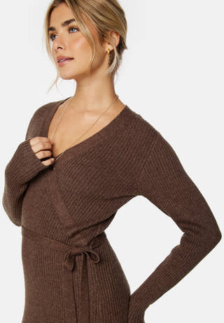 Ril Wrap L/S Knit Dress