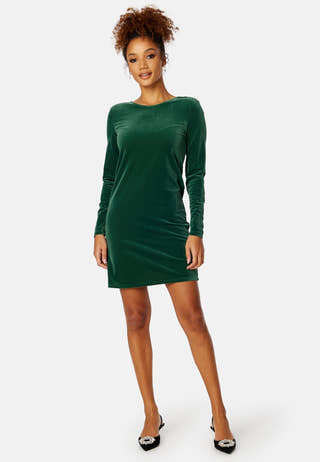 Velvo Deep Back L/S Dress