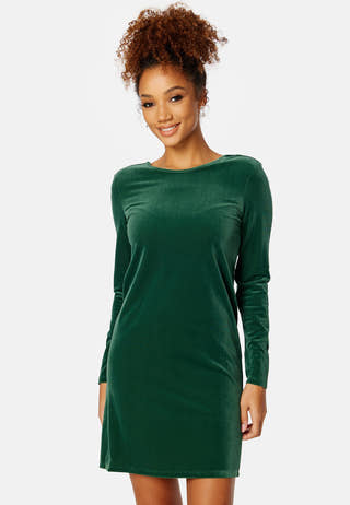 Velvo Deep Back L/S Dress