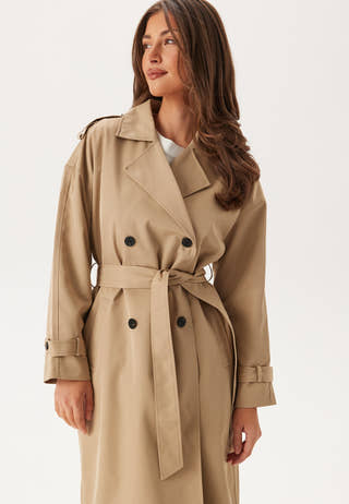 Viaddison L/S LONG TRENCHCOAT