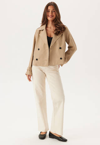 Viaddison L/S SHORT TRENCHCOAT