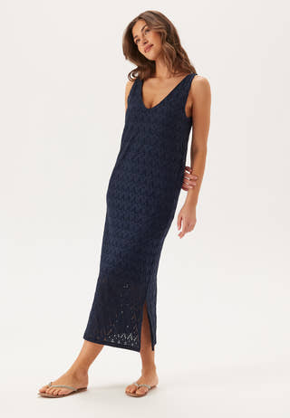 Viamalina V-neck S/L MIDI DRES