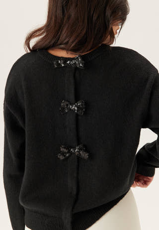 Vibrianna O-neck L/S BOW KNIT