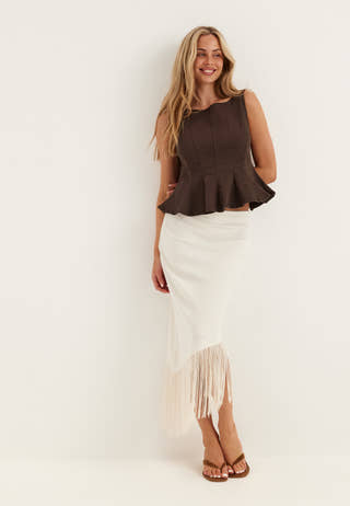Vichia Peplum Top