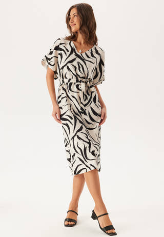 Viclo V-neck 2/4 MIDI DRESS  M