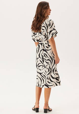 Viclo V-neck 2/4 MIDI DRESS  M